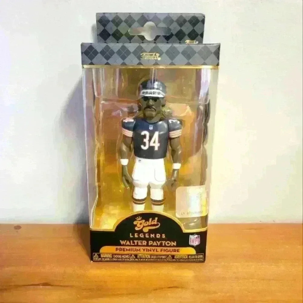Funko gold NFL legends Walter Payton Chicago Bears